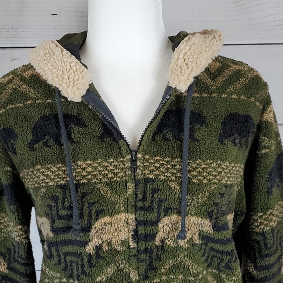 True Grit• s jacket hooded zip up bears - Picture 2 of 11